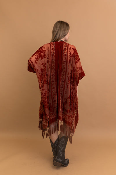 Velvet Kimono ~ Cinnamon
