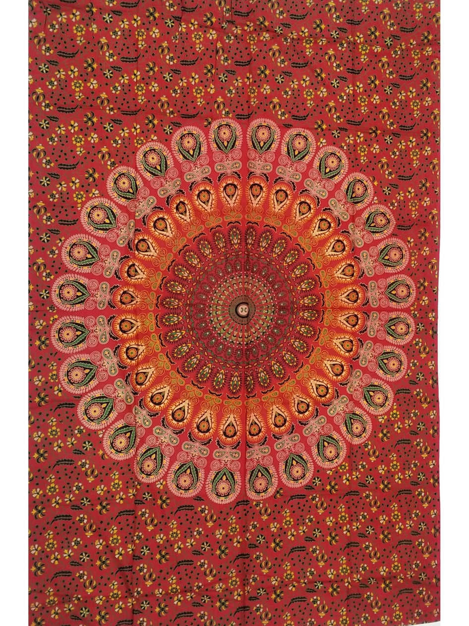 Tapestry ~ Orange Mandala