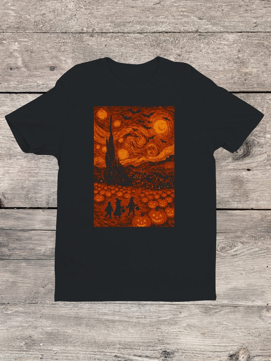 Cotton T-Shirt ~ Starry Halloween Night!