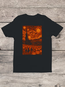 Cotton T-Shirt ~ Starry Halloween Night!