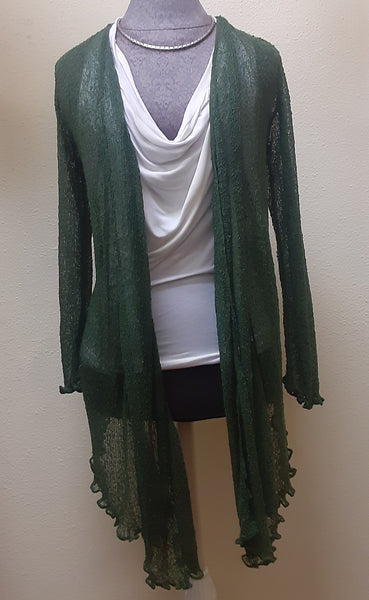 Nubby Knit Sheer Shrug ~ The Long Version ~ Many Colors