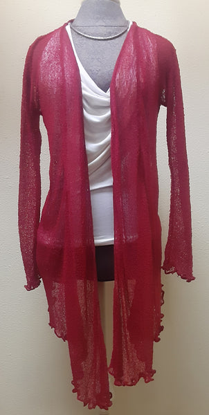 Nubby Knit Sheer Shrug ~ The Long Version ~ Many Colors