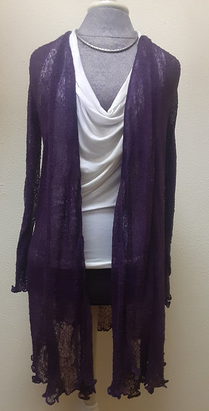 Nubby Knit Sheer Shrug ~ The Long Version ~ Many Colors