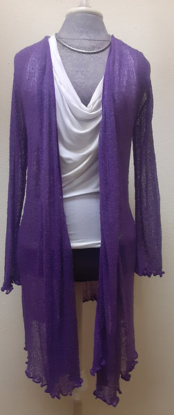 Nubby Knit Sheer Shrug ~ The Long Version ~ Many Colors