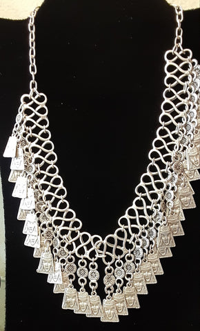 Turkish Necklace ~ Multi-Dangled Chainmail
