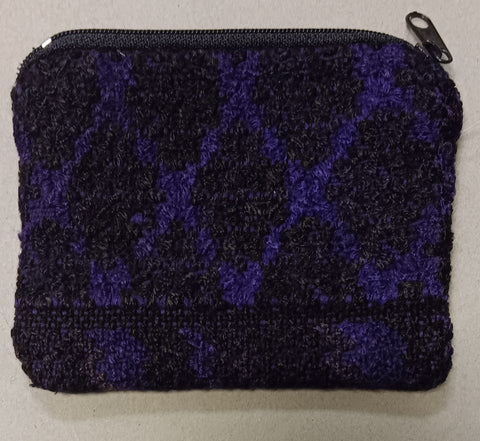 Guatemalan Embroidered Pouch ~ Medium ~ Purples