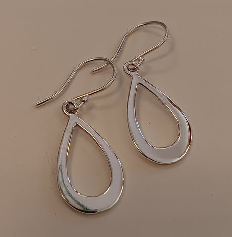 Sterling Silver Earrings ~ Tear Drops