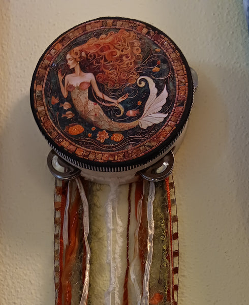 Tambourines with Printed Artwork & Tassels!