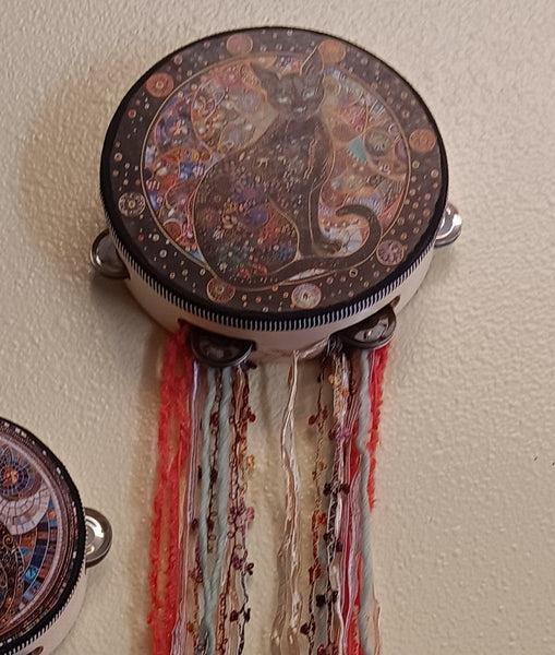 Tambourines with Printed Artwork & Tassels!