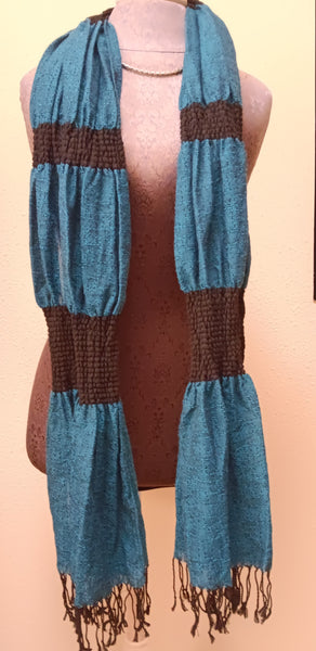 Scarf ~ Blue & Black