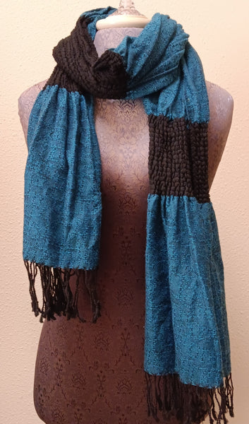 Scarf ~ Blue & Black