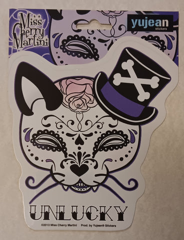 Sugar Skull Kitty Sticker