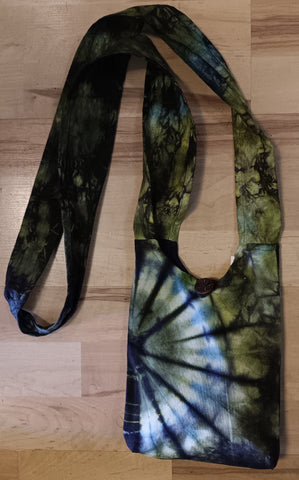 Mini Sling Bag ~ Green Tie-Dye