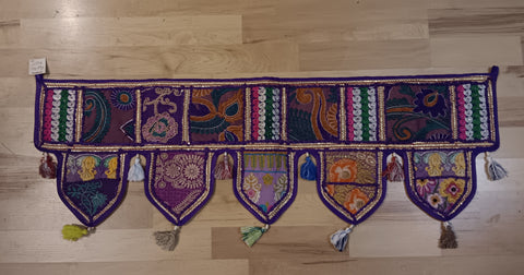 Rajastani Brocade Doorway Hanging ~ Purple