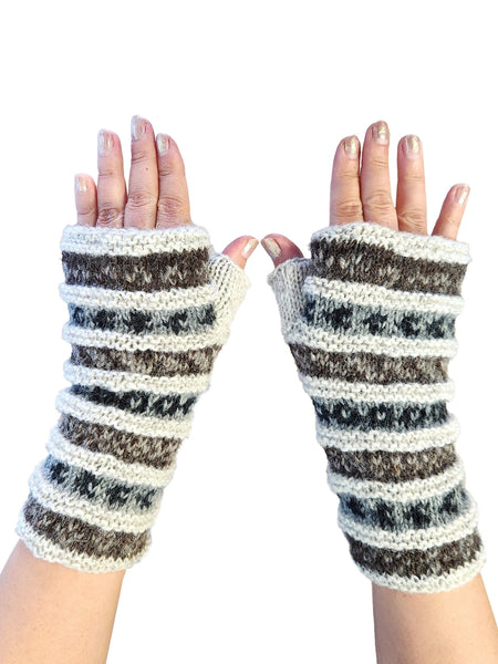 Fingerless Gloves ~ Stripes ~ 3 Color Combos