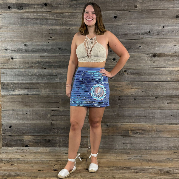 Grateful Dead Skirt ~ Steal Your Face ~ Lavender