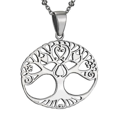 Tree of Life with Heart Sterling Silver Pendant