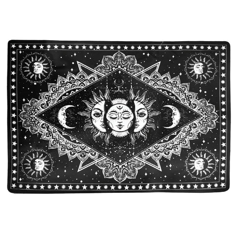 Night & Day Tapestry -  Black & White