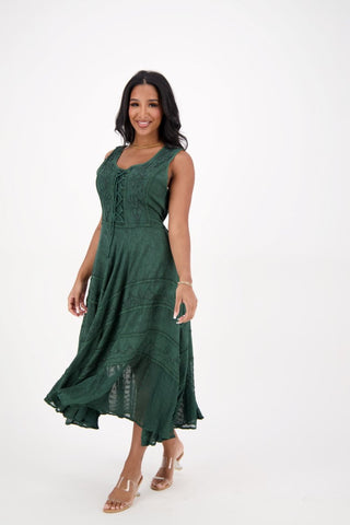 Sleeveless Renaissance Lace-Up Dress ~ 3 Sizes