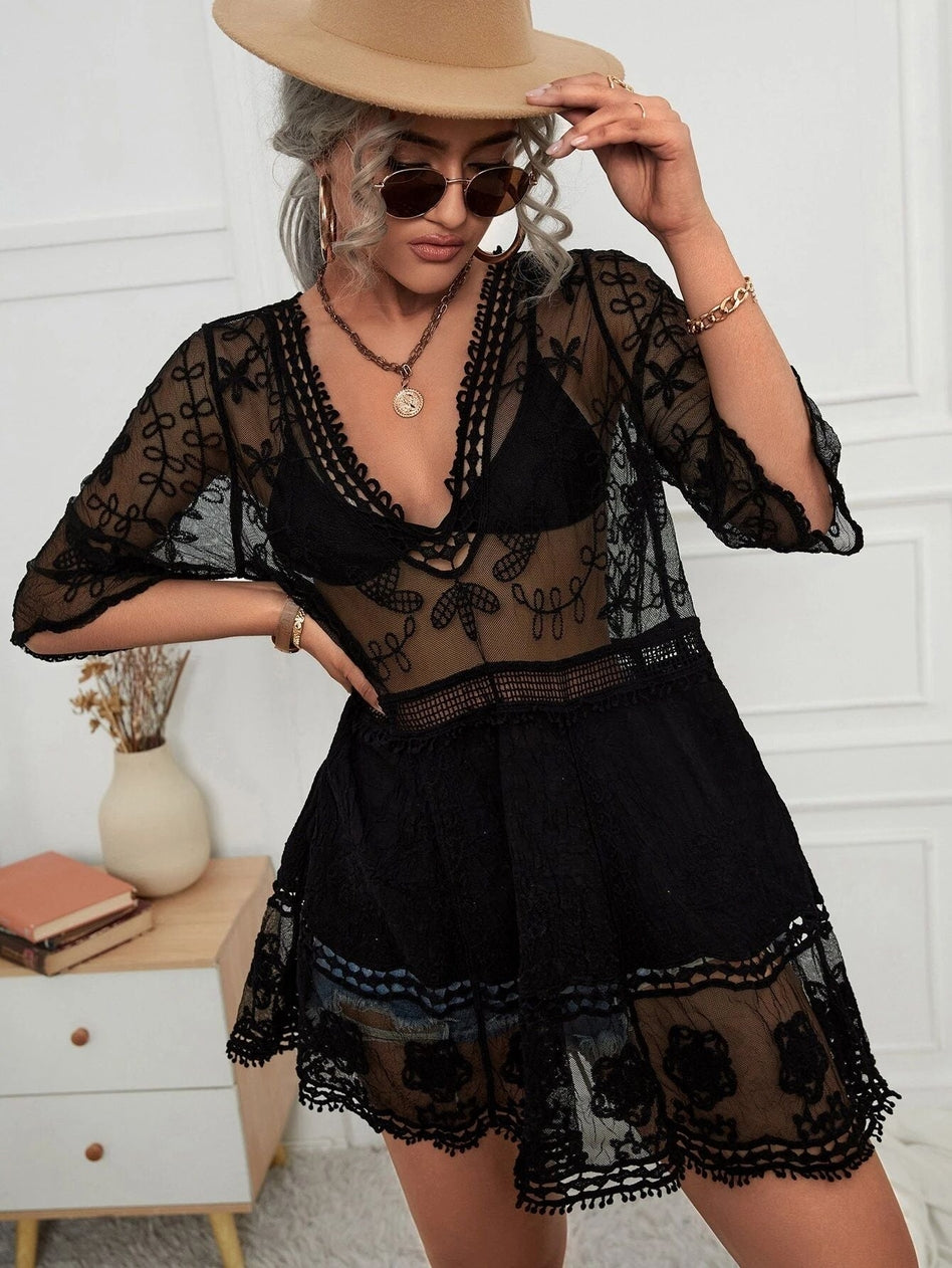 Beautiful Lace Cover-Up ~ Three Colors