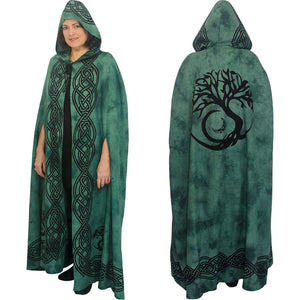 Celtic Cloak ~ Tree of Life Design ~ Green