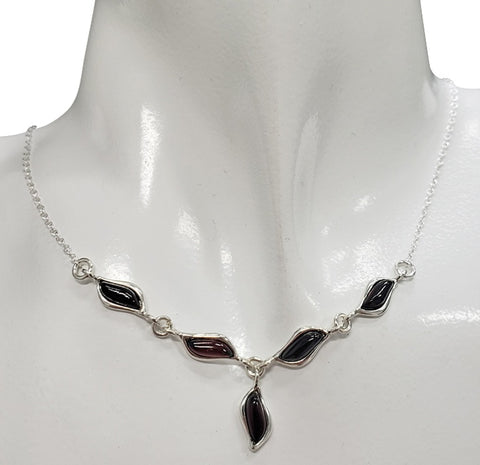 Cherry Amber & Sterling Silver Necklace