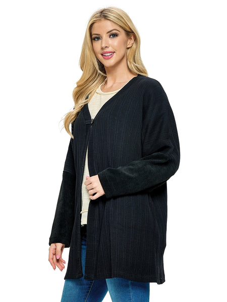 Cotton Over-Sized Sweater ~ Black