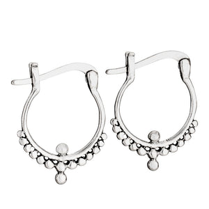 Sterling Silver Earrings ~ Bali Hoops
