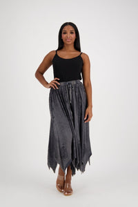 Beautiful Embroidered Skirt with Zig Zag Hem! 6 Colors!
