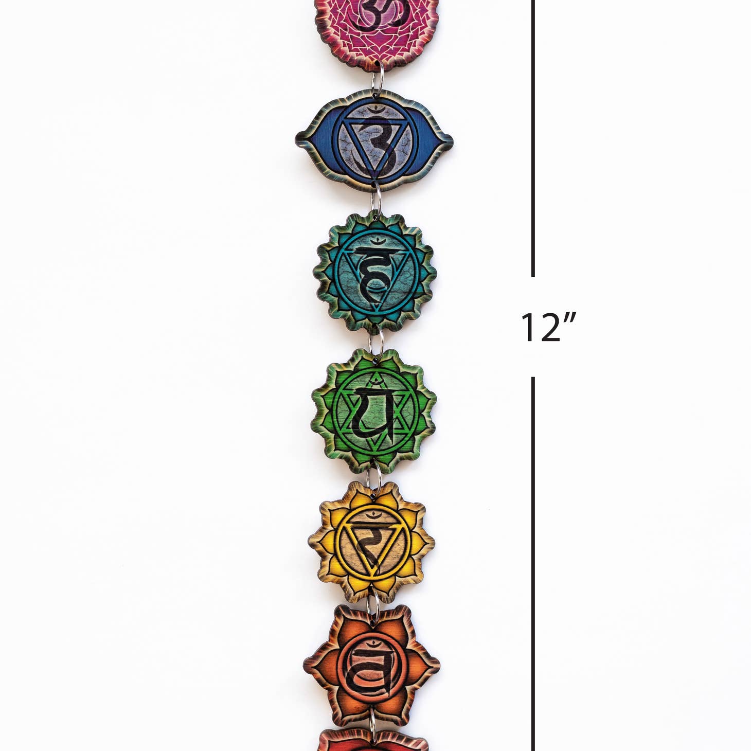 Chakra Wall Hanging ~ Printed on Wood