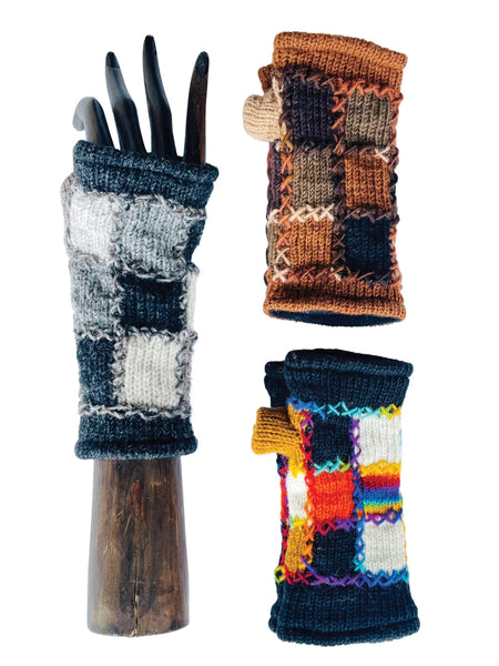 Fingerless Gloves ~ Color Block ~ 3 Color Combos