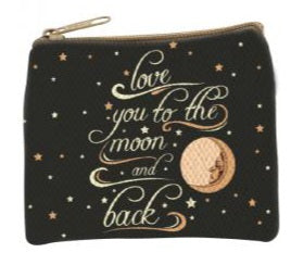 Cotton Printed Pouch ~ Love You to the Moon