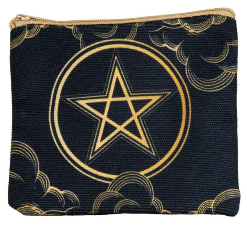 Cotton Printed Pouch ~ Pentacle