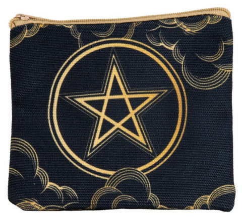 Cotton Printed Pouch ~ Pentacle