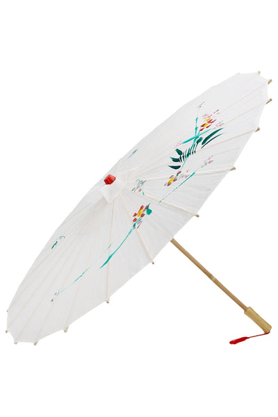Hand Painted Silk Parasols ~ White!