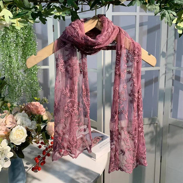 Lace Scarves ~ Two Styles & Three Colors