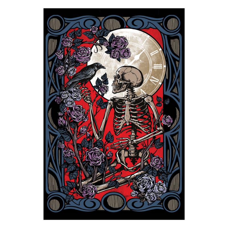 Tapestry ~ Crow & Skeleton