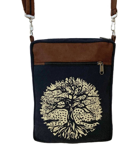 Black Cotton Purse ~ Tree of Life