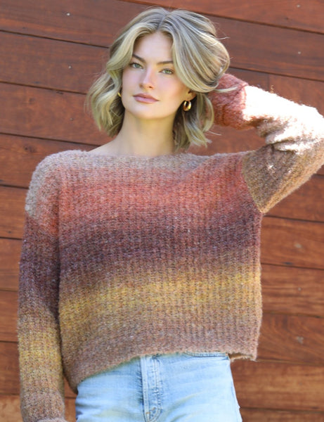 Pullover Sweater in Earthy Tones