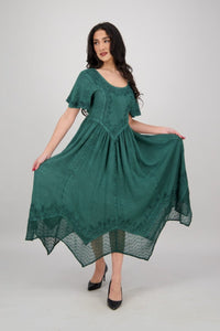 Renaissance Cap-Sleeved Dress ~ 3 Sizes