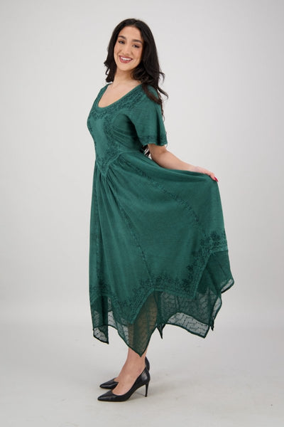 Renaissance Cap-Sleeved Dress ~ 3 Sizes