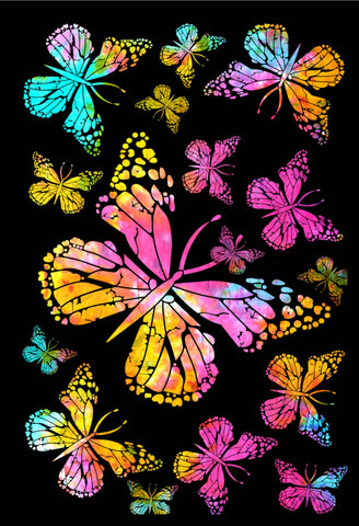 Tapestry ~ Multicolored Butterflies ~ 2 Sizes!
