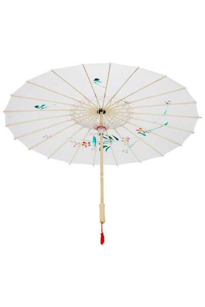 Hand Painted Silk Parasols ~ White!