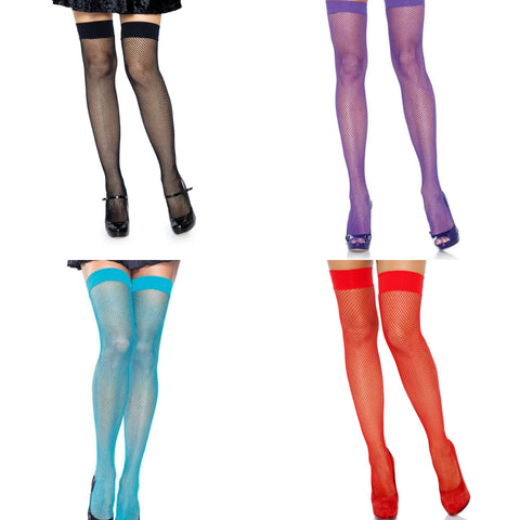 Fishnet Thigh Highs ~ 4 Colors