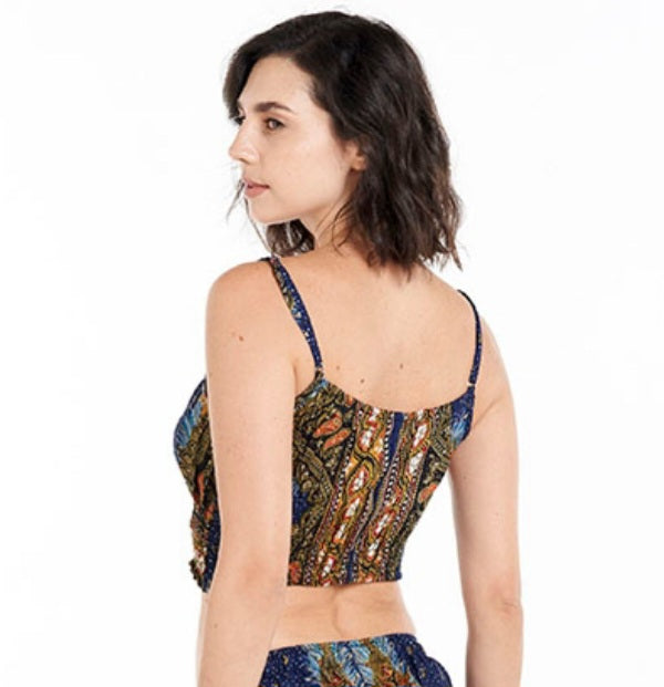 Peacock Print ~ Crop Tops & Shorts!