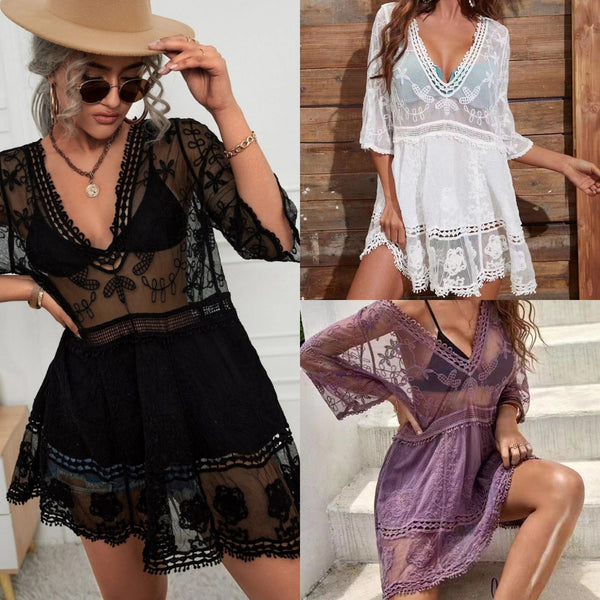 Beautiful Lace Cover-Up ~ Three Colors