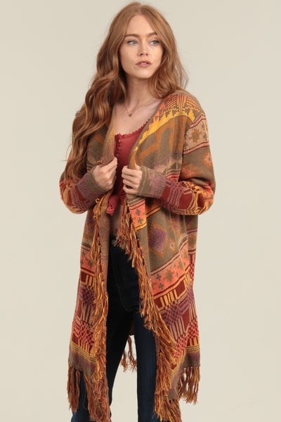 Southwestern Sweater Jacket