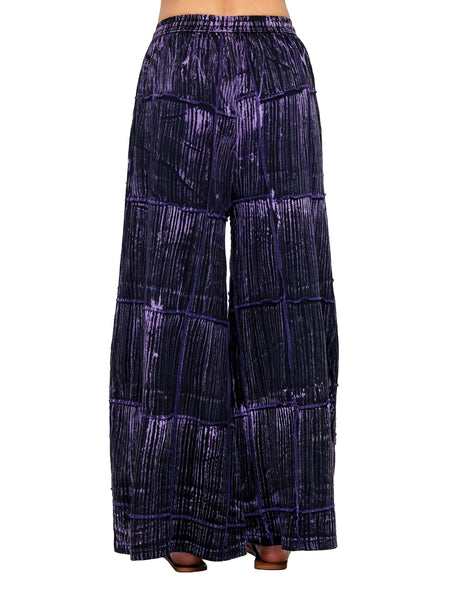 Tiered Cotton Pants ~ Purple