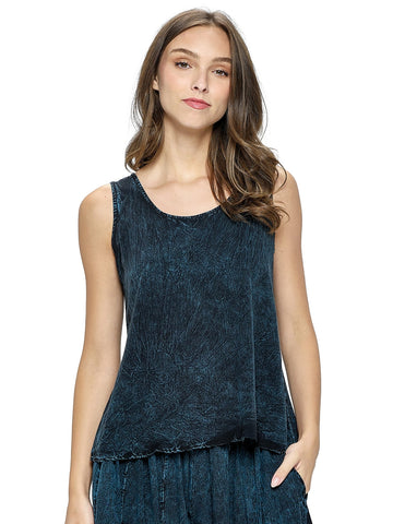 Over-Dyed Tank Top ~ Black