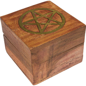 Sweet Little Wooden Box ~ Pentacle